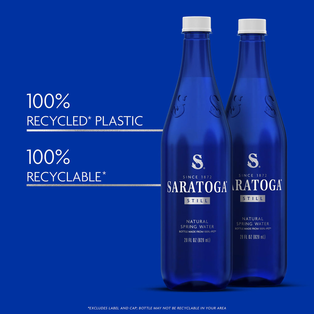 Saratoga light, smooth taste still water pairs with meals and delicate flavors.