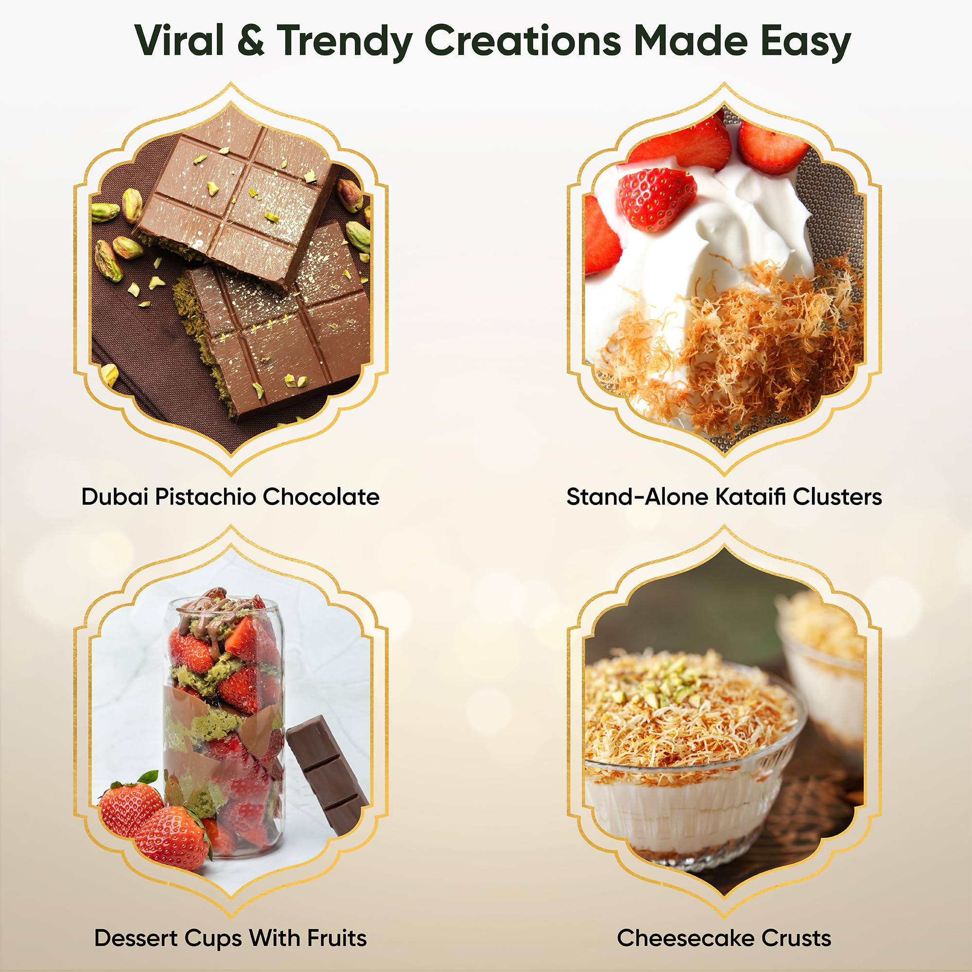 SAREKS Kataifi crispy bake in oven delivering delicate texture for desserts