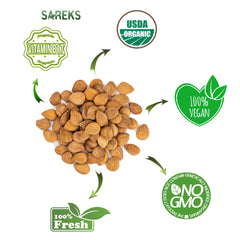 SAREKS organic certification label confirms EU/USDA standards.