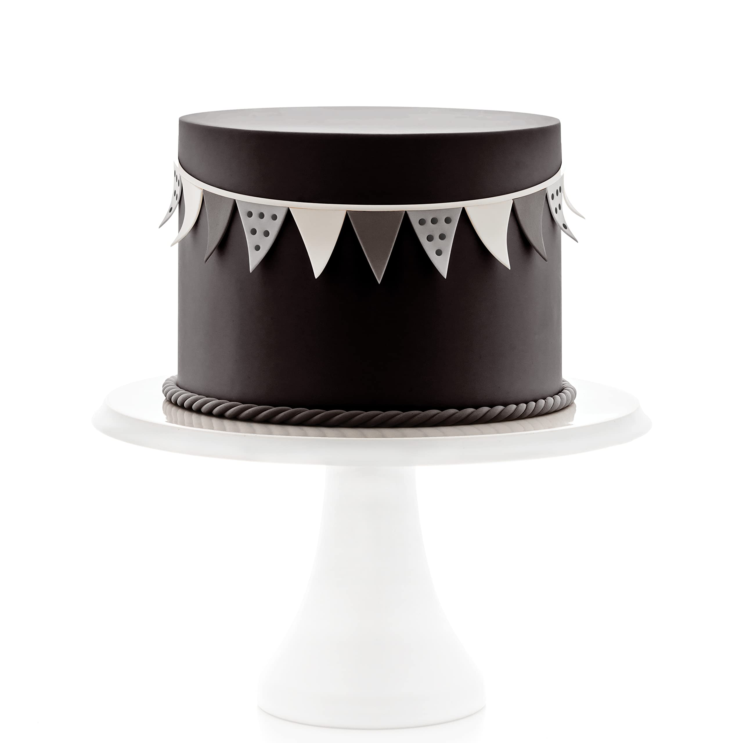 Satin Ice Black fondant blended to create a custom shade.