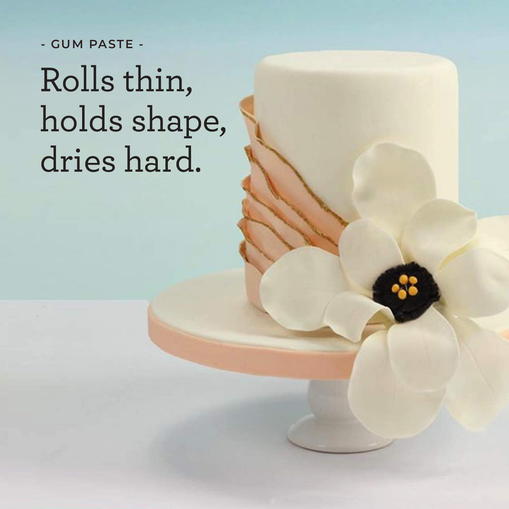 Satin Ice gum paste borders and drapes with a smooth finish