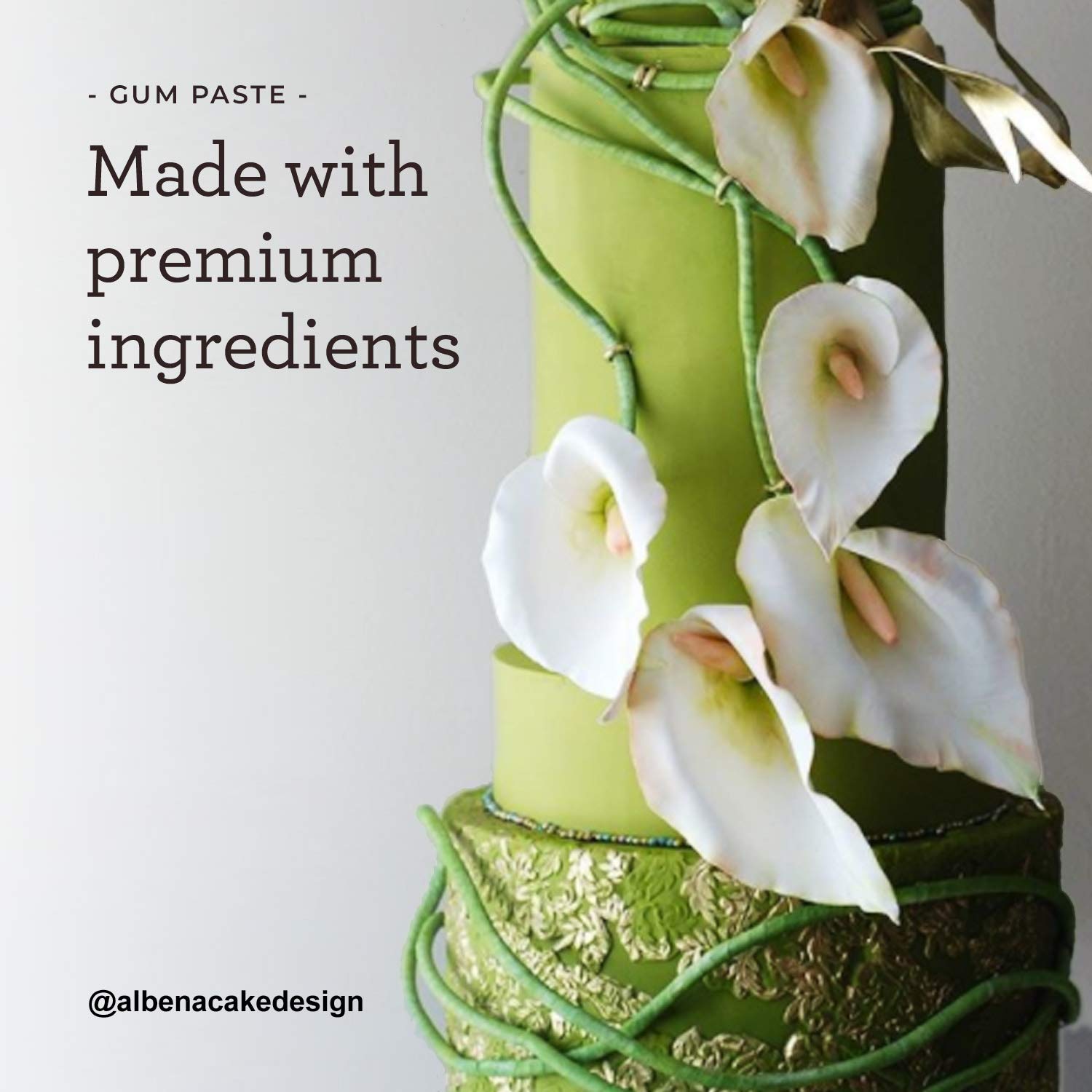 Satin Ice gum paste is nut-free, dairy-free, gluten-free, kosher Pareve