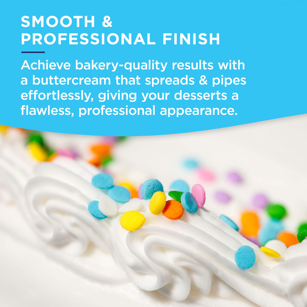 Satin Ice red buttercream frosting with creamy vanilla and chocolate flavors