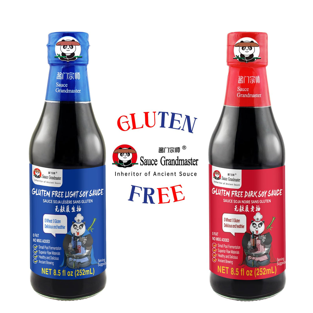 Sauce Grandmaster dark bottle pour enhances stir-fry with deeper umami.