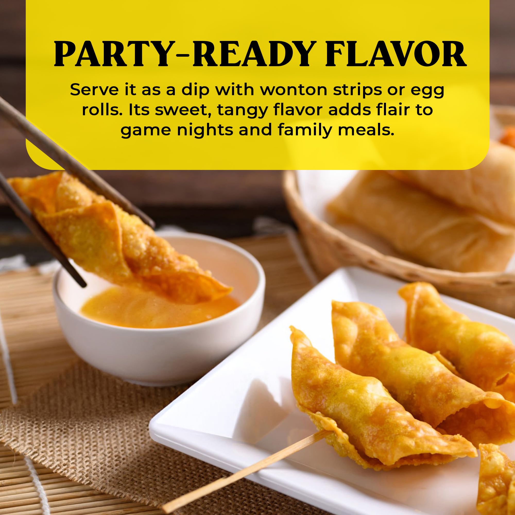 Saucy Susan Peach Apricot Original Sauce in pantry, convenient for meals.