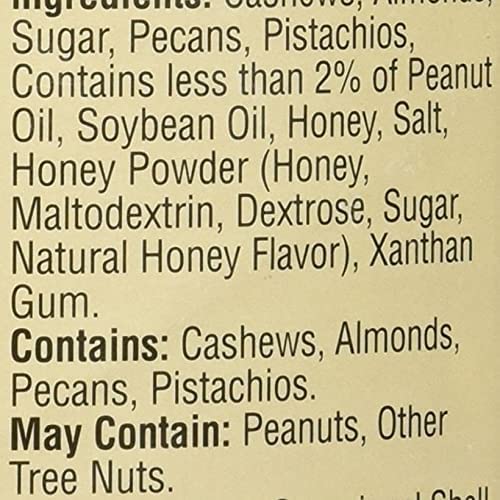 Savanna Orchards honey roasted nut mix with pecans for rich texture.
