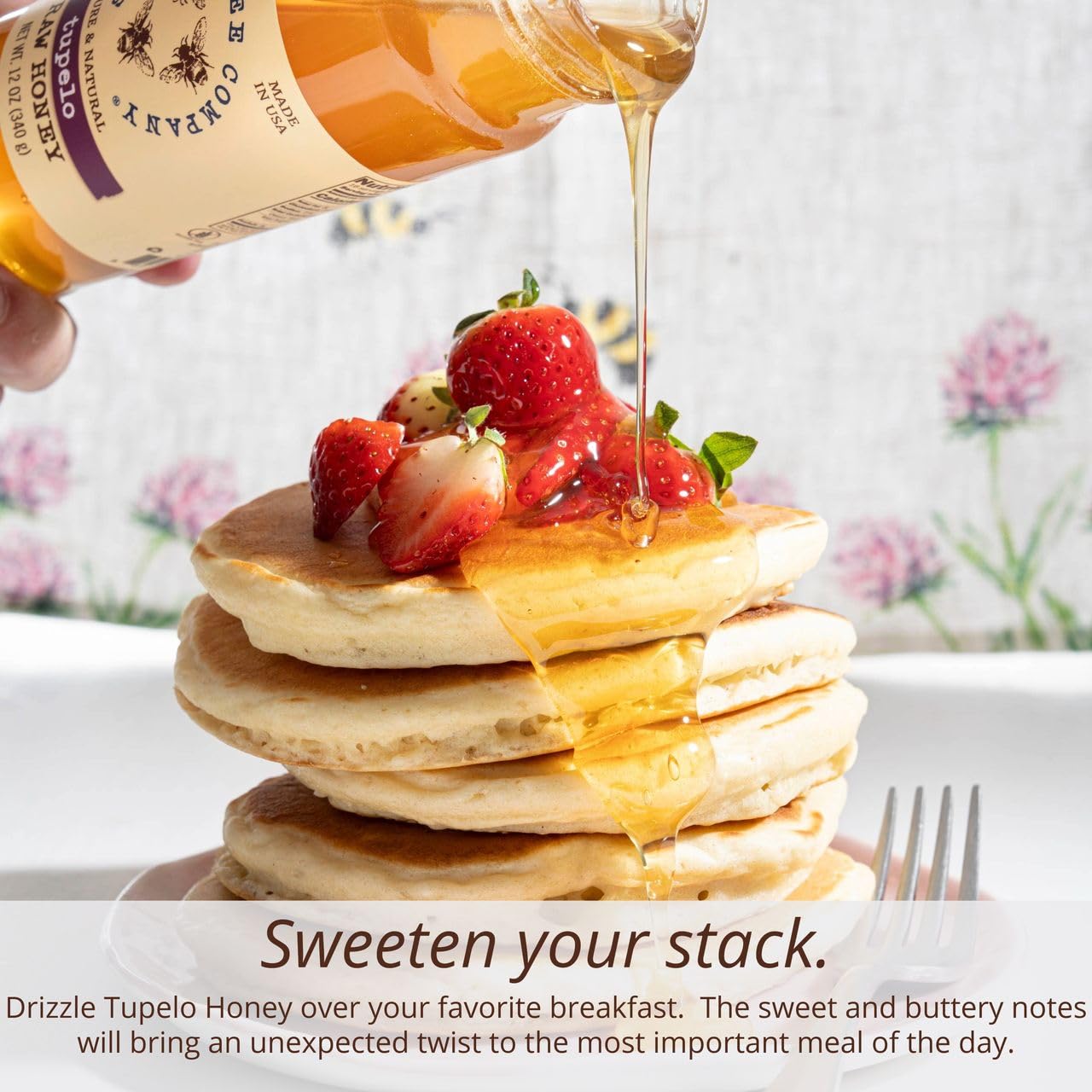 Savannah Bee Tupelo honey tea addition shows enhances hot or iced beverages