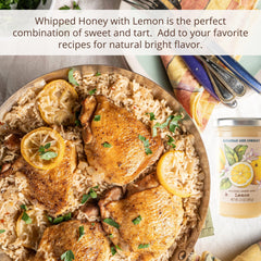 Savannah Bee Company whipped honey lemon used as a gentle dressing on greens