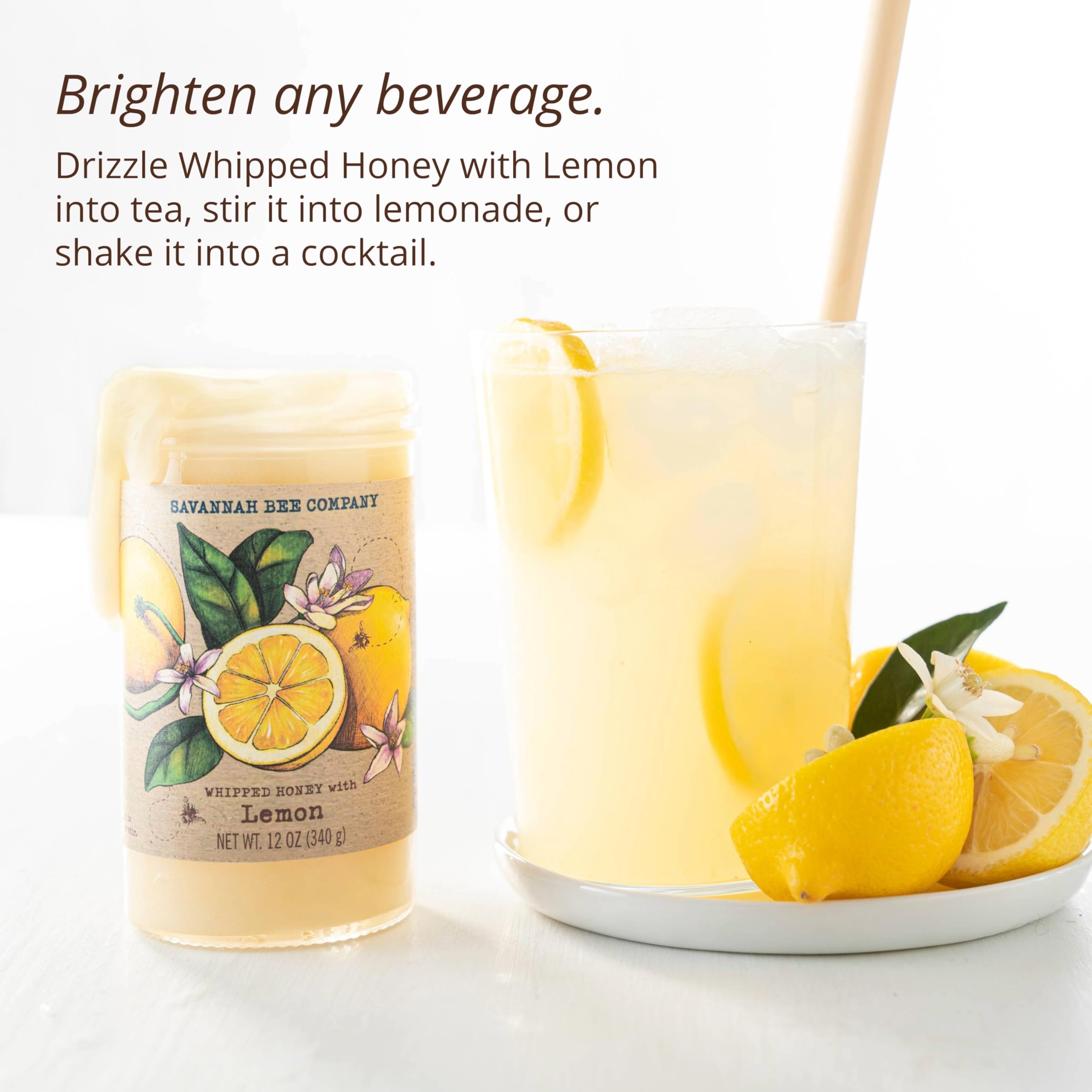 Savannah Bee Company whipped honey lemon spread on toast with bright citrus flavor