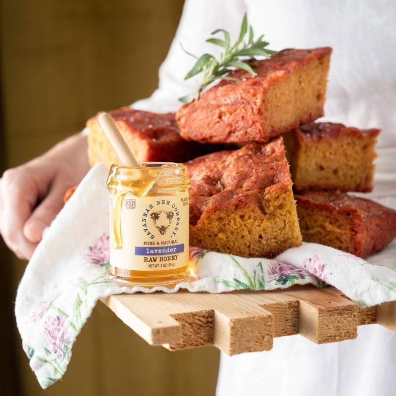 Savannah Bee Honey jar with floral notes ideal for toast and yogurt