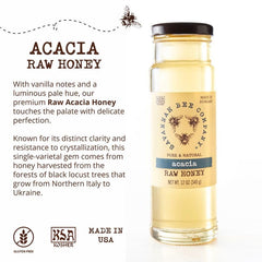 Savannah Bee honey pours smoothly from a spoon, ideal for toast.
