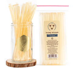 Savannah Bee Company honey straw 50-pack, perfect as a tea drop.