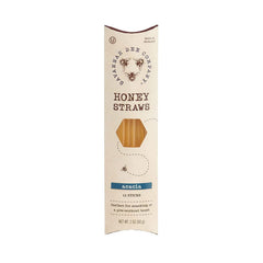 Savannah Bee Company honey straw with acacia honey, ideal for on-the-go sweetness.