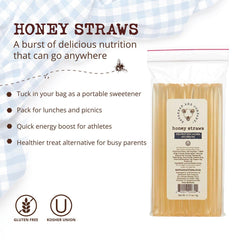 Savannah Bee honey straw with 100% acacia honey for flavor.