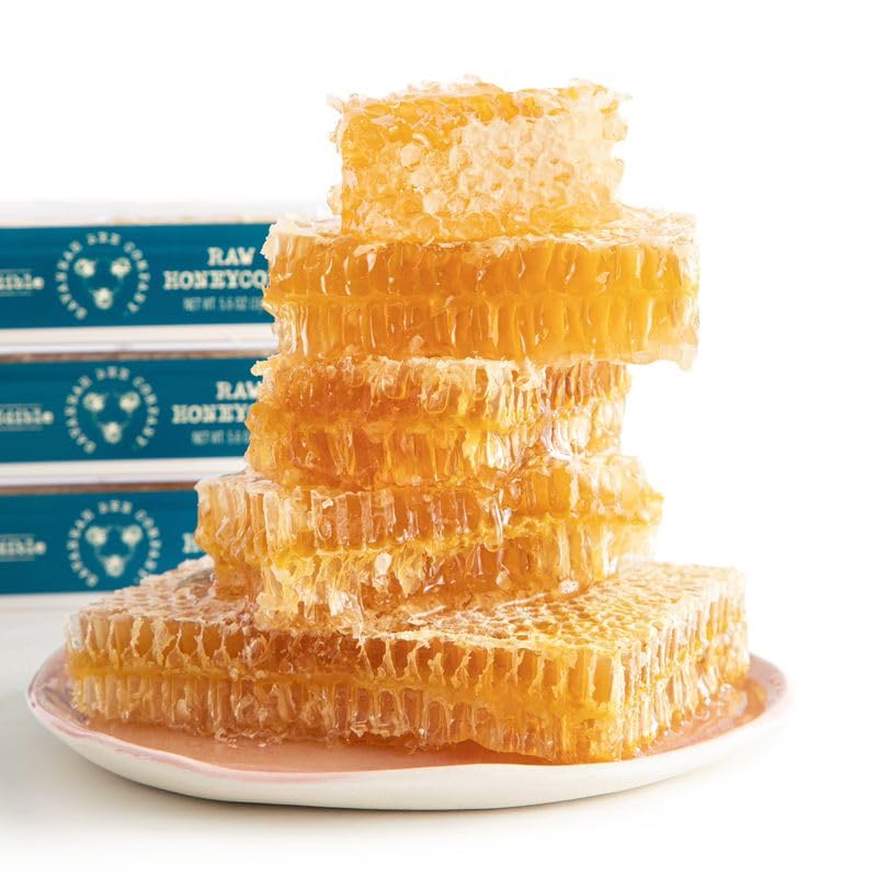 Savannah Bee Acacia Honeycomb serving idea for cheese boards and charcuterie