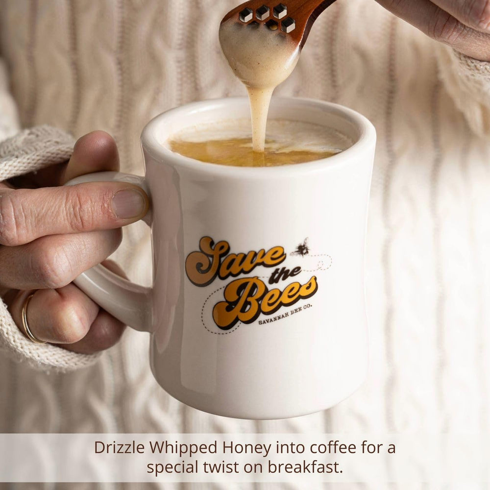 Savannah Bee whipped honey on toast showing original flavor and creamy consistency
