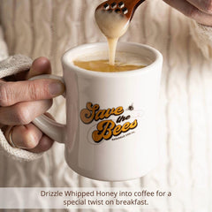 Savannah Bee whipped honey on toast showing original flavor and creamy consistency