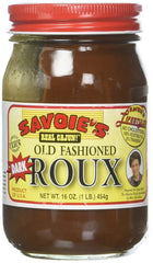 SAVOIE'S Old Fashioned Dark Roux bottle pour for gumbo flavor