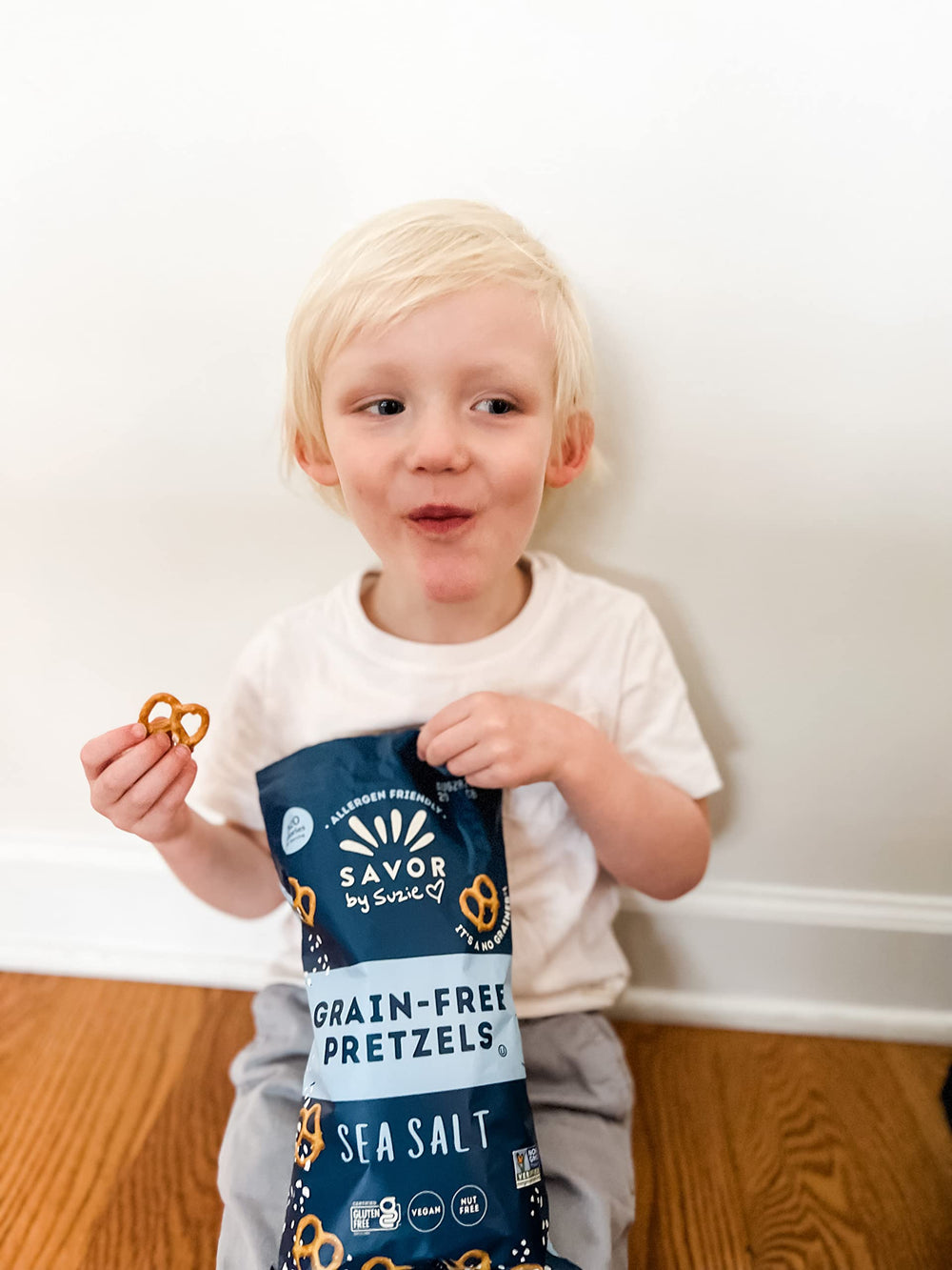 Savor by Suzie low-carb snack pretzels ready for dipping or munching.