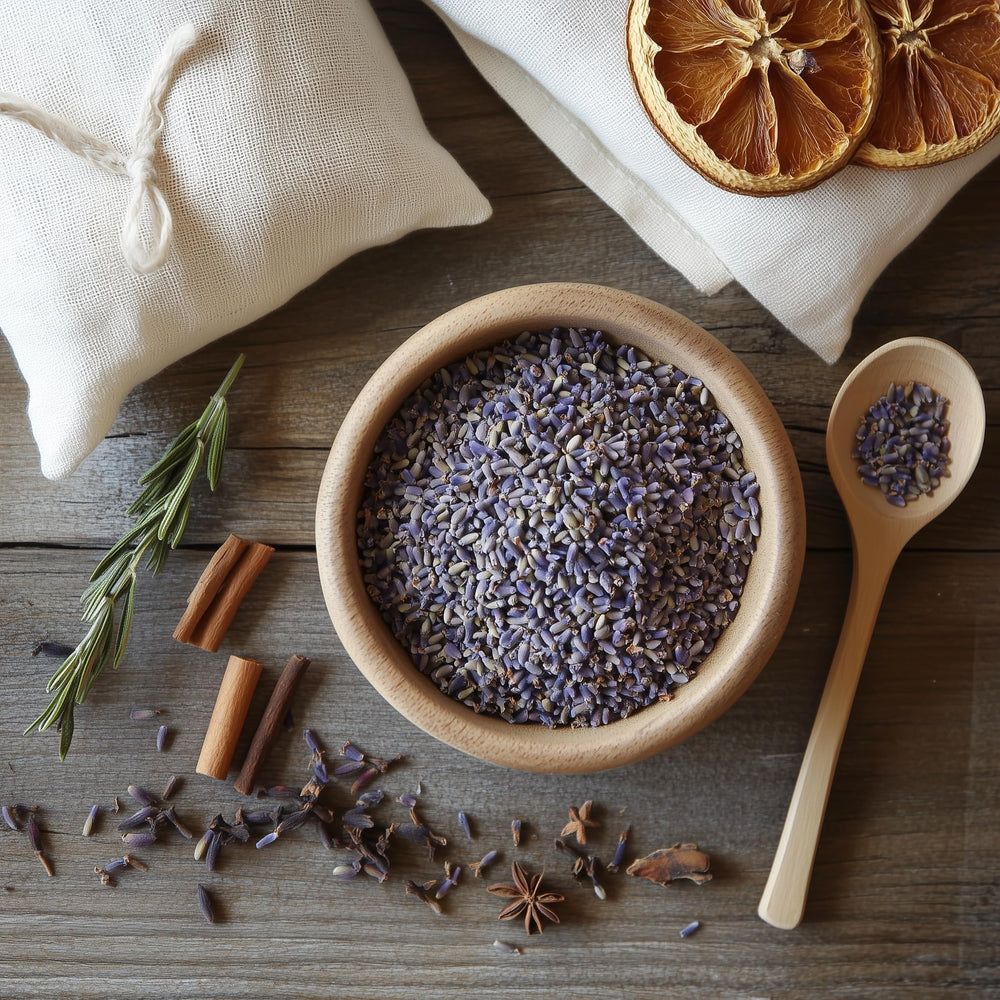 SavorSatch lavender buds close-up reveals vibrant color and inviting fragrance.