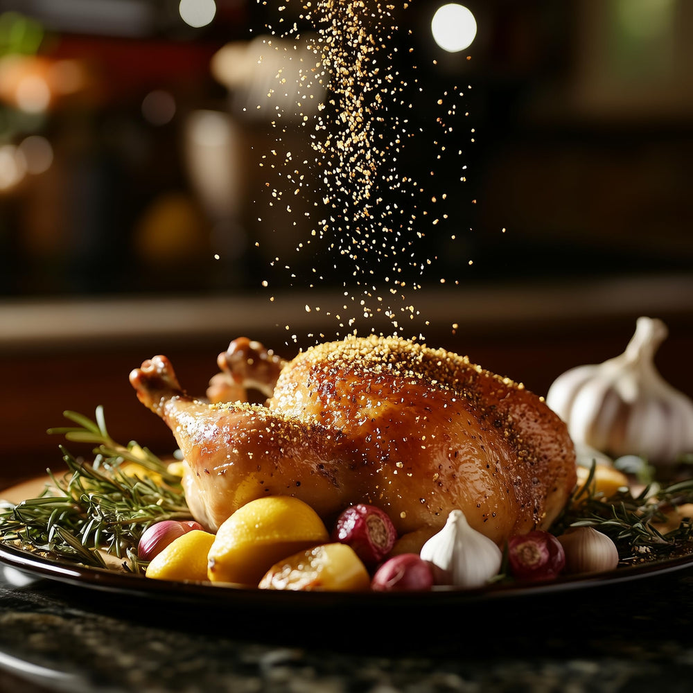 SavorSatch lemon peel granules brighten dressings and rubs