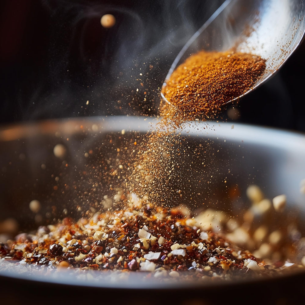 SavorSatch Ras El Hanout with couscous for a warm, exotic finish.