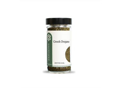 Savory Spice Greek oregano leaves in a jar, bold Mediterranean flavor for sauces and pizzas.