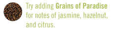 Savory Spice Shop Grains of Paradise finished dish showcasing floral citrus notes and warmth.