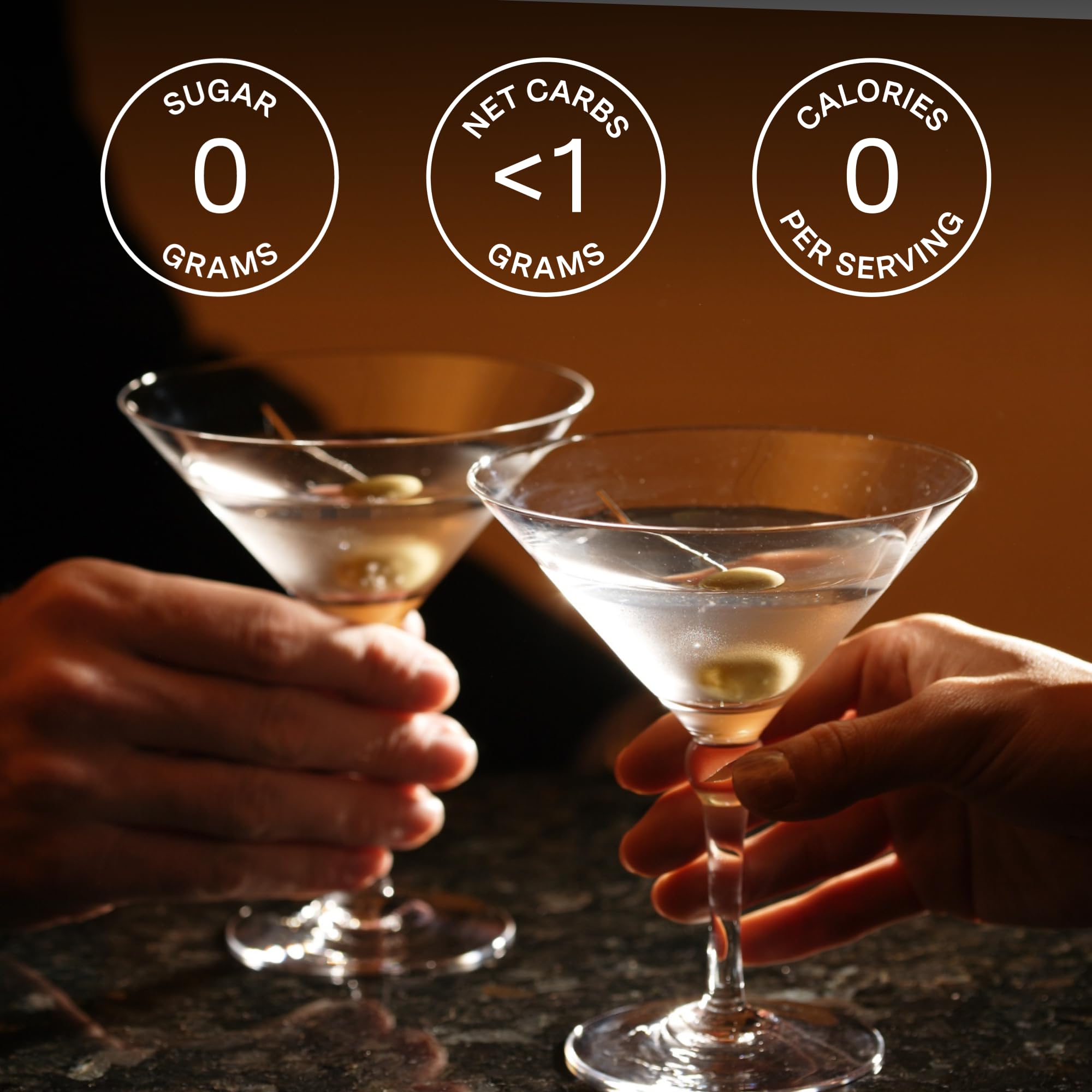 SAYSO zero-calorie, sugar-free option for mindful drinking.