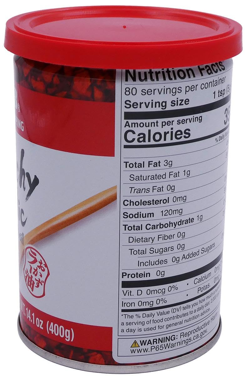 S&B Chili Oil with Crunchy Garlic as a salad topping adds zing.