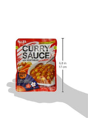 Plate presentation of S&B curry sauce with vegetables medium hot