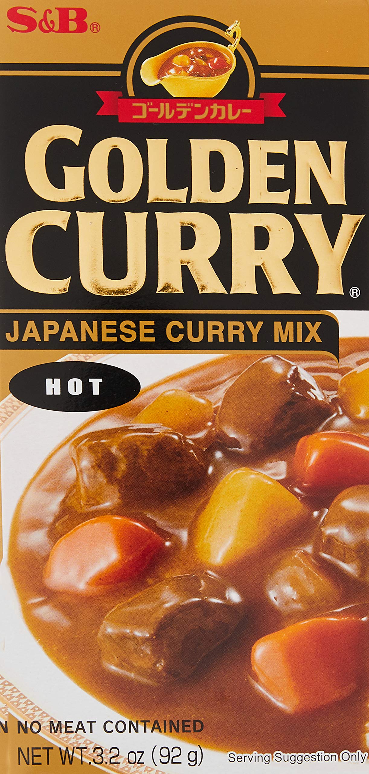 S&B Golden Curry Sauce Hot jar shows the rich curry base for quick meals.
