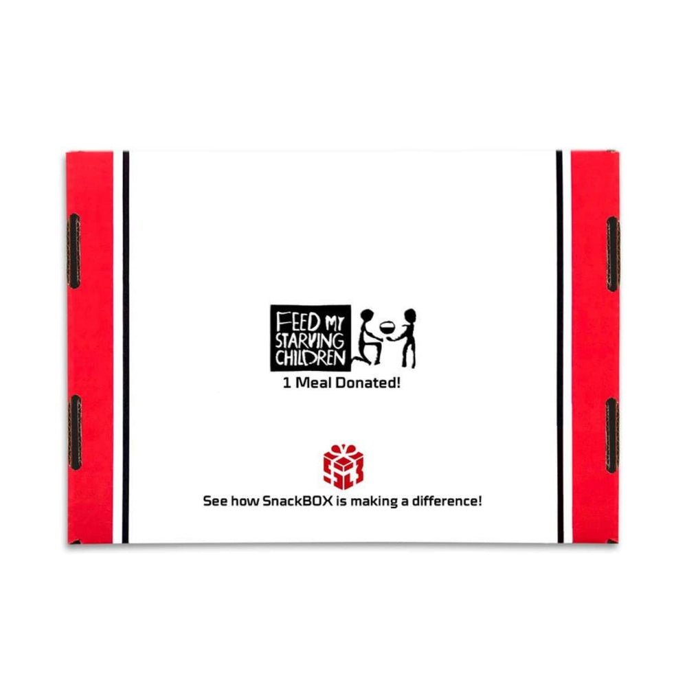 SB SnackBOX gift-ready care package displayed for holidays and birthdays.