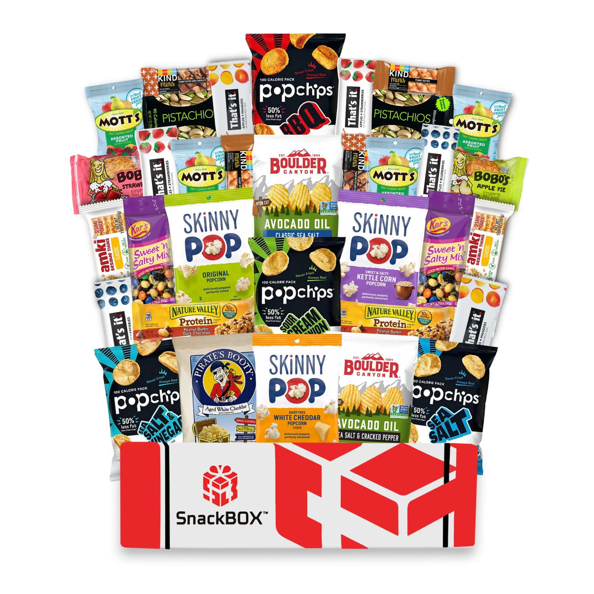 SB SnackBOX gluten-free variety box ready for gifting and sharing.
