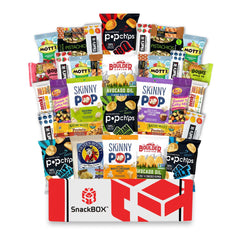 SB SnackBOX gluten-free variety box ready for gifting and sharing.
