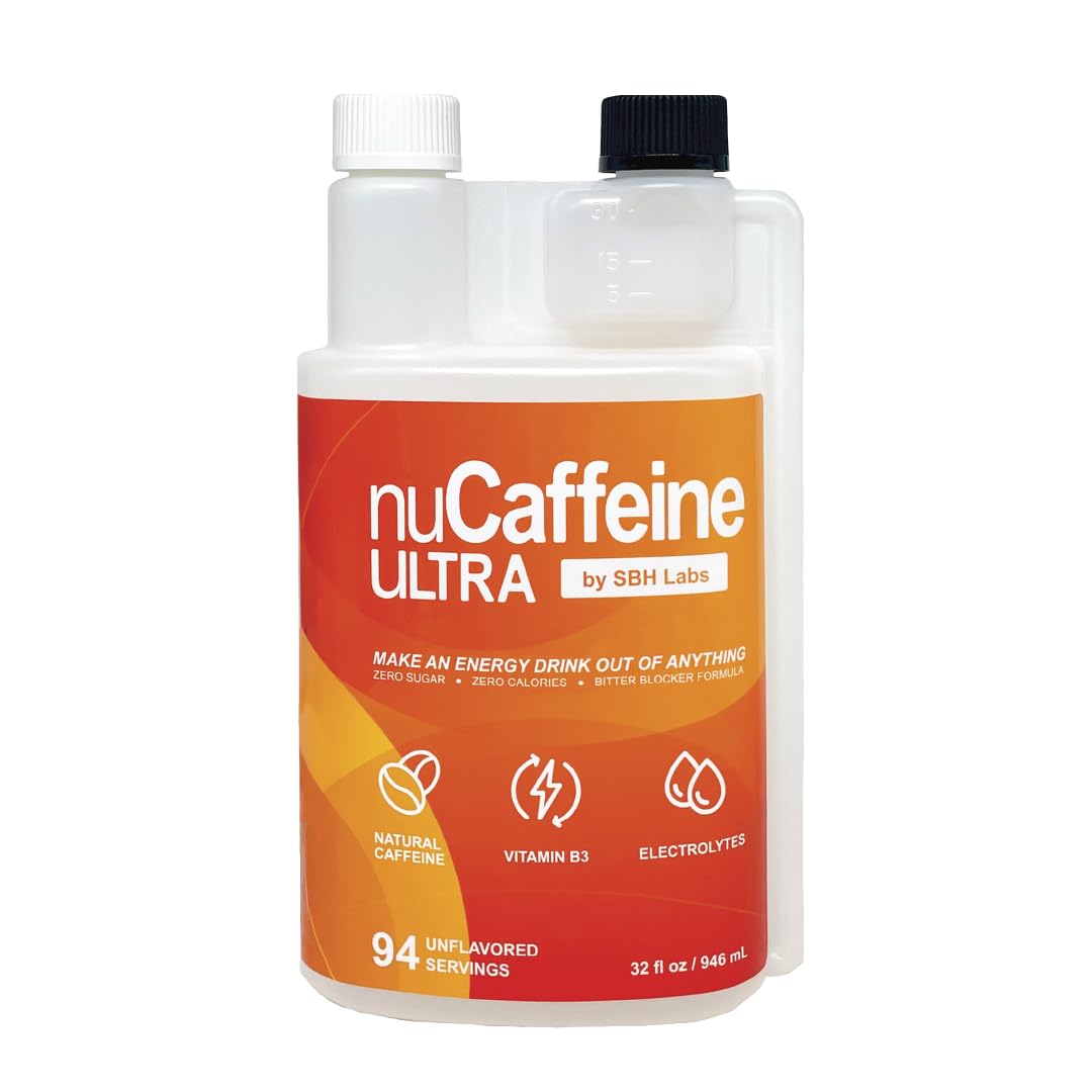nuCaffeine Ultra powder dissolving into water for a quick lift