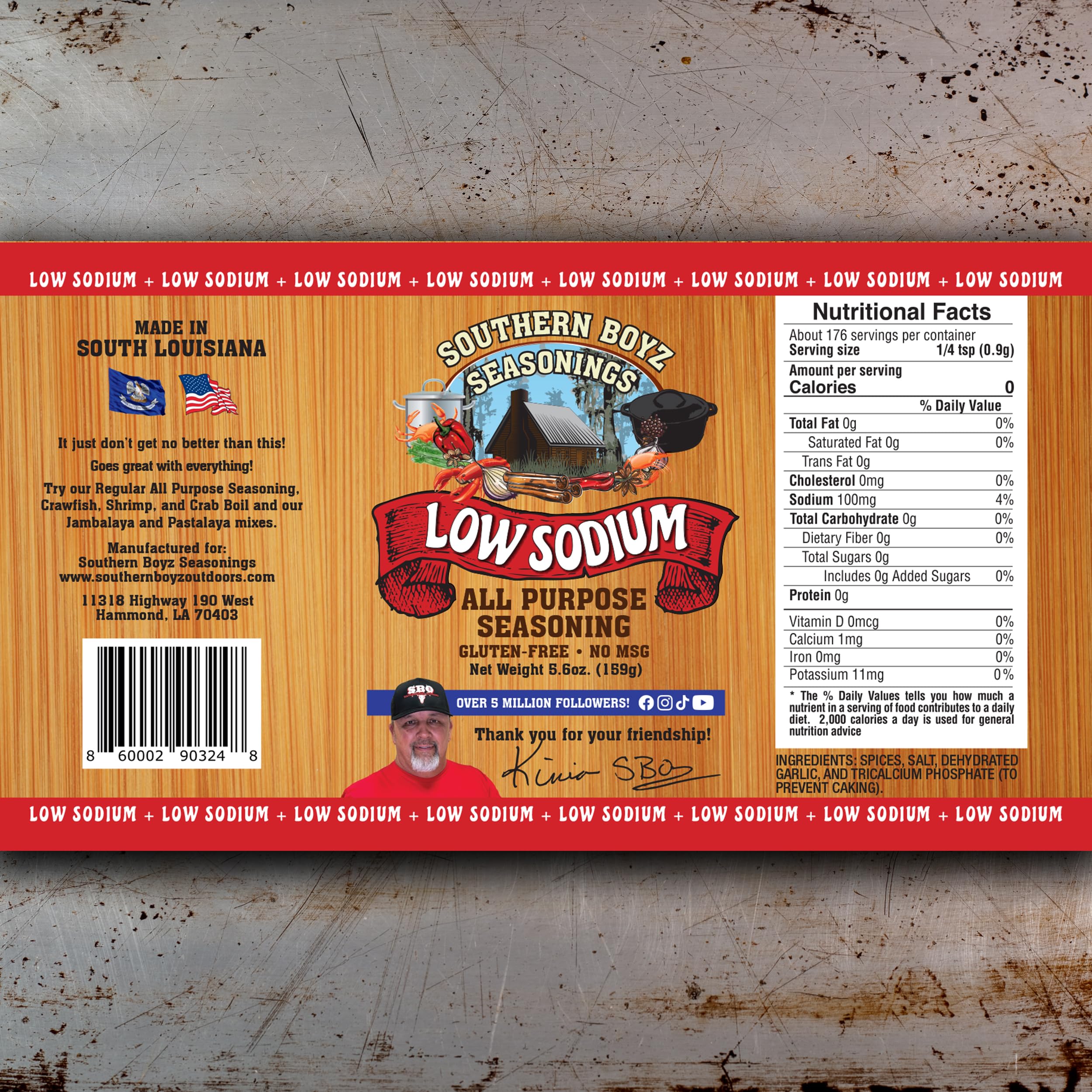 SBO seasoning spice dust close-up highlighting rich Cajun aroma for seafood and veggies