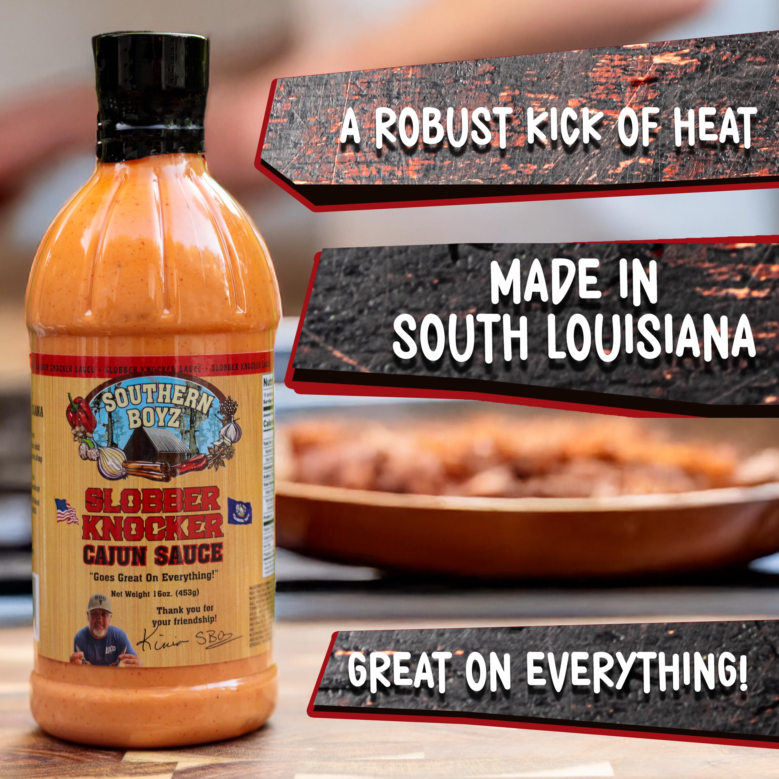 Vegetables brushed with Slobber Knocker Cajun sauce for flavorful finish.