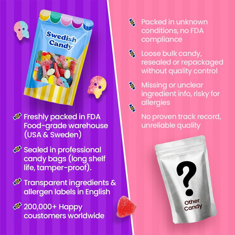 Desk-friendly candy stash from Scandylicious for quick boosts