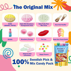 Vibrant fruity flavors from BUBS Swedish Candy brighten any party.