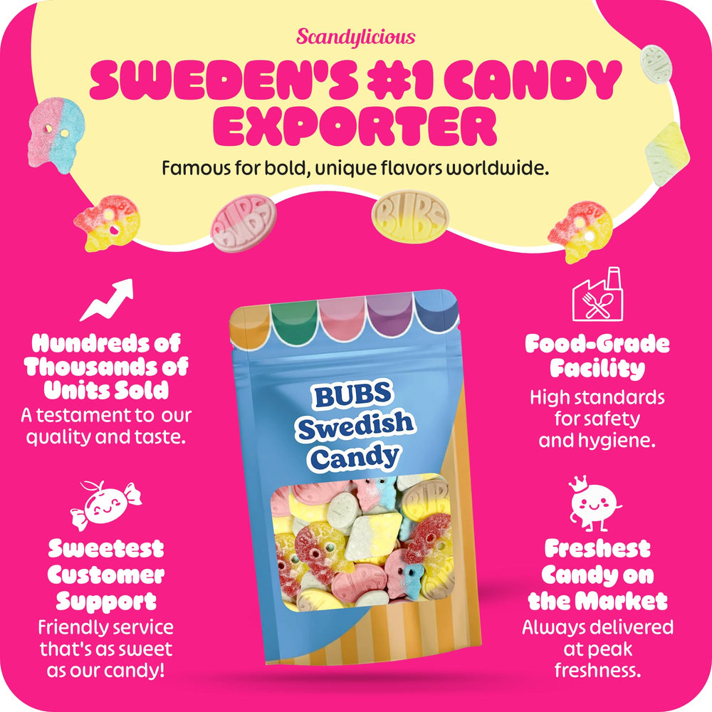 Scandylicious Bubs Swedish Candy Mix Sweden-made quality