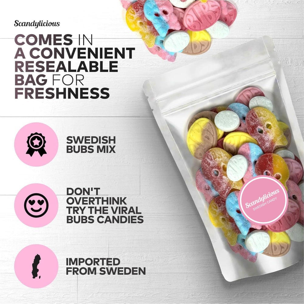 Scandylicious Bubs Swedish Candy Mix vegan ingredients for allergen-conscious treats