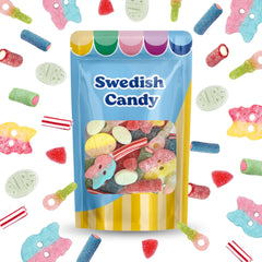 Scandylicious BUBS Swedish Candy Variety Pack: vibrant gummies in a 1 lb assortment, perfect for sharing