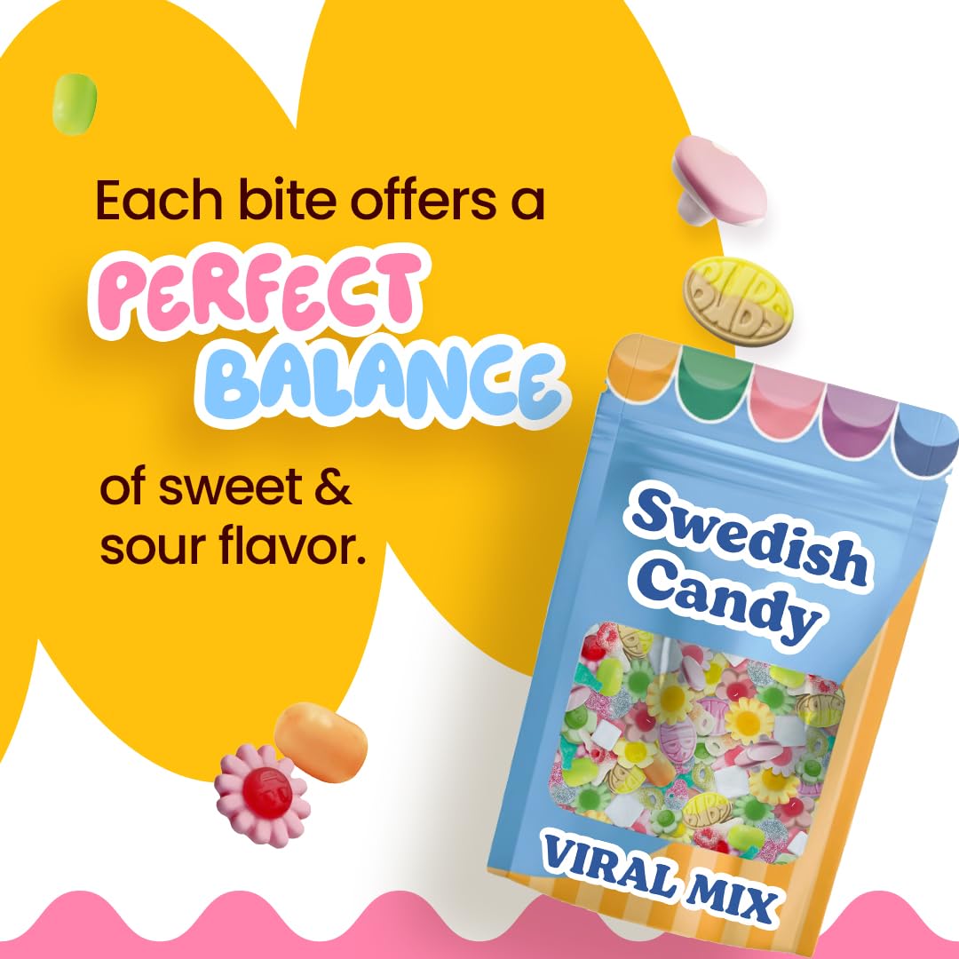 TikTok-viral candy mix visuals featuring Scandylicious BUBS gummies, great for social sharing.