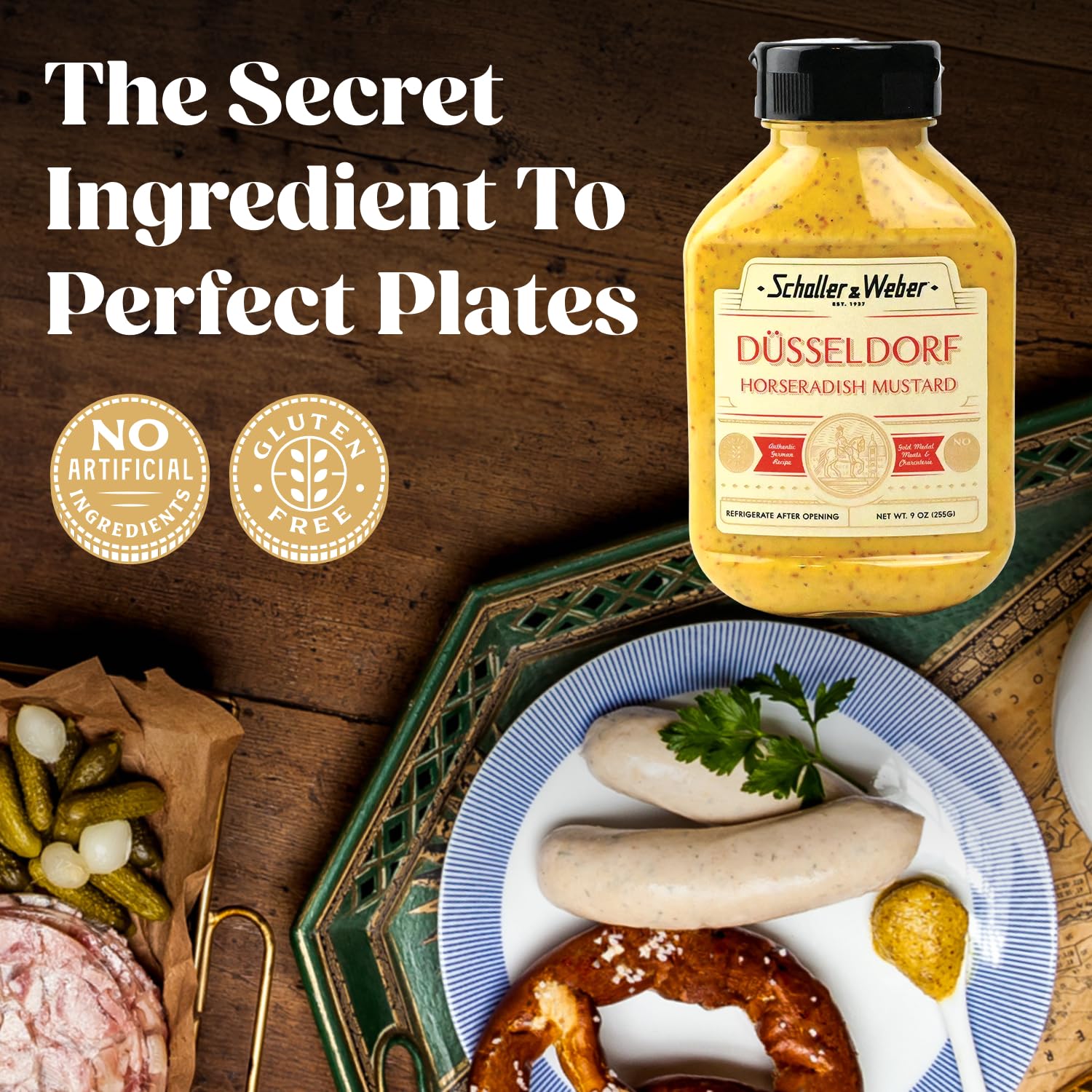 Schaller & Weber Dusseldorf Mustard complements pretzels with a zing.