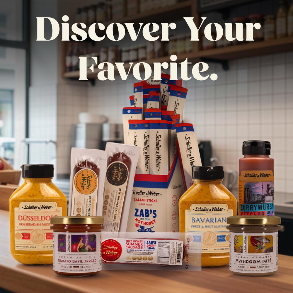 Schaller & Weber Dusseldorf mustard texture adds depth to dishes.