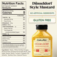 Schaller & Weber Horseradish Mustard ingredients deliver heat and aroma.