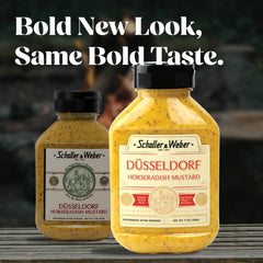 Schaller & Weber Horseradish Mustard pairs beautifully with sausages.