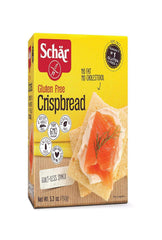 Schar Crispbread gluten-free 5.3 oz pack packaging for on-the-go snacking.