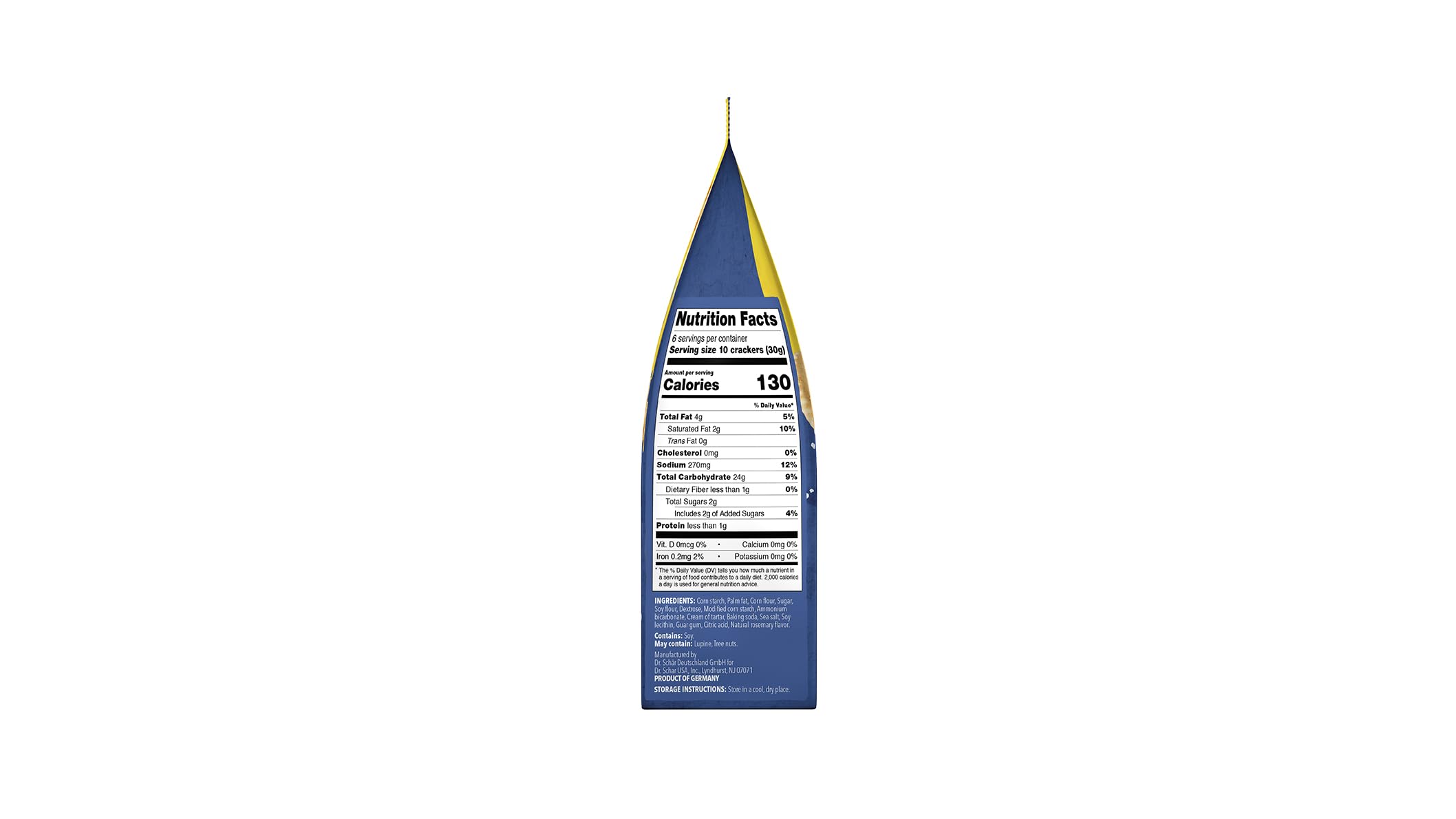 Schar Entertainment Cracker 5-Pack close-up texture highlighting gluten-free appeal.